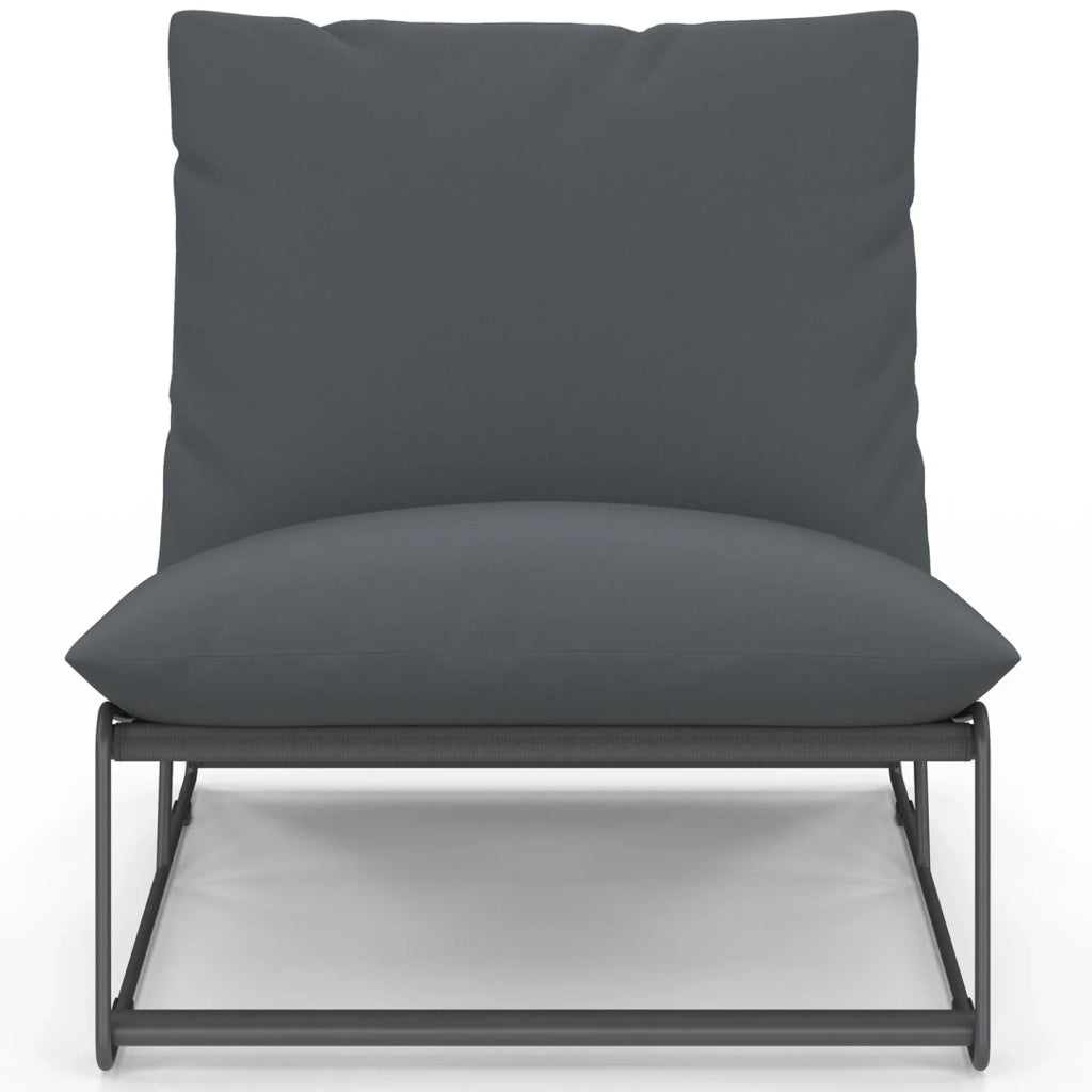 IDMarket - Set di 2 poltrone da giardino grigio NAPOLI con cuscini grigio antracite