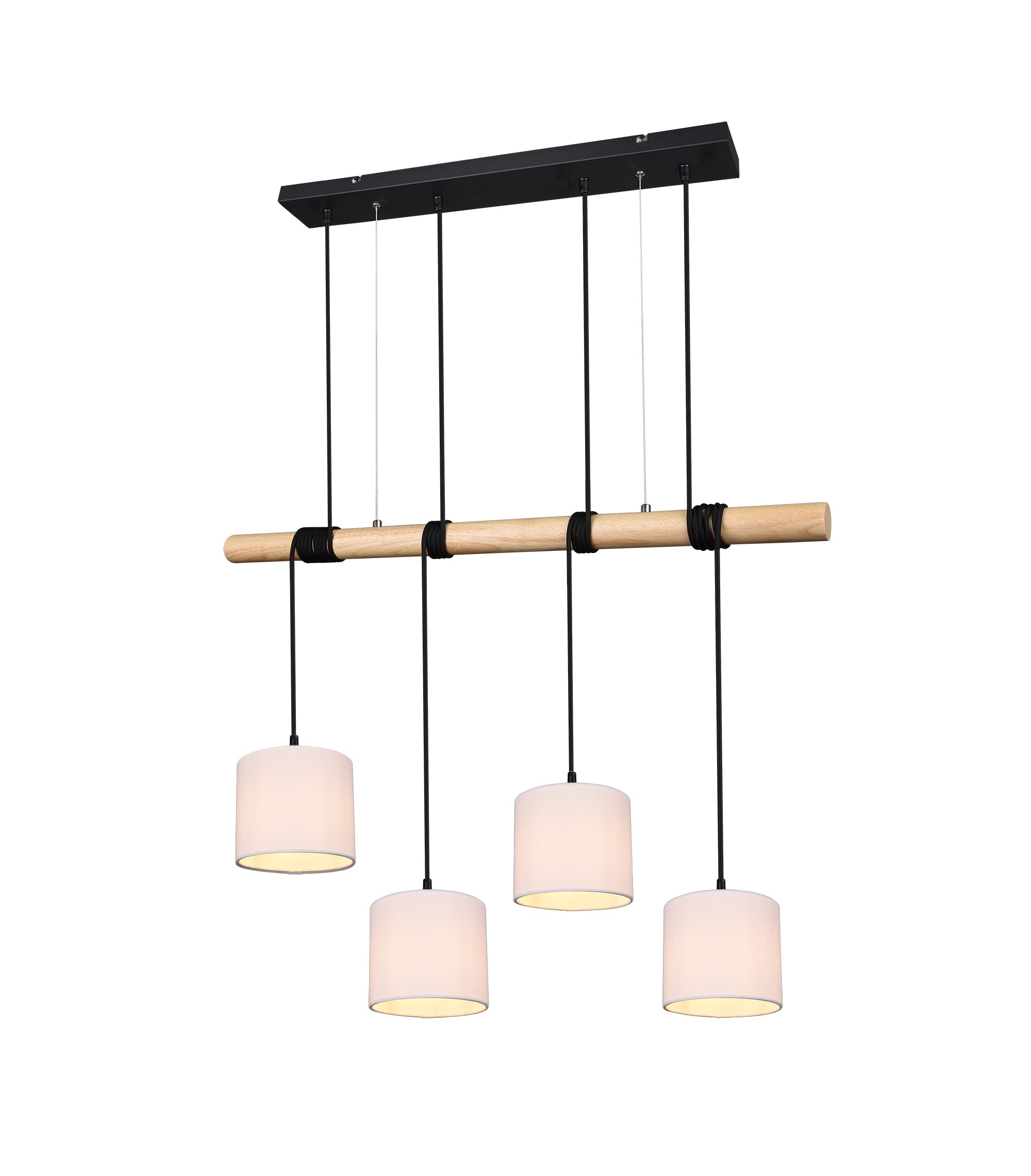 Lampada a Sospensione da Interno a LED in Metallo Nero Opaco