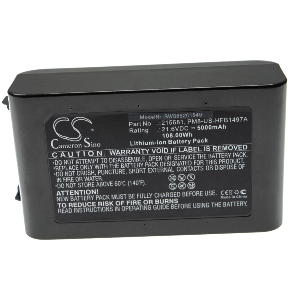 Batteria per aspirapolvere sostituisce Dyson 215866-01/02, 215967-01/02, 215681 - 5000mAh, 21,6V Li-Ion