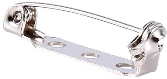Spille di sicurezza 25 mm - Chiusura a scatto - Manutenzione - Fai da te - 50 pezzi - Viti di fissaggio - Spille