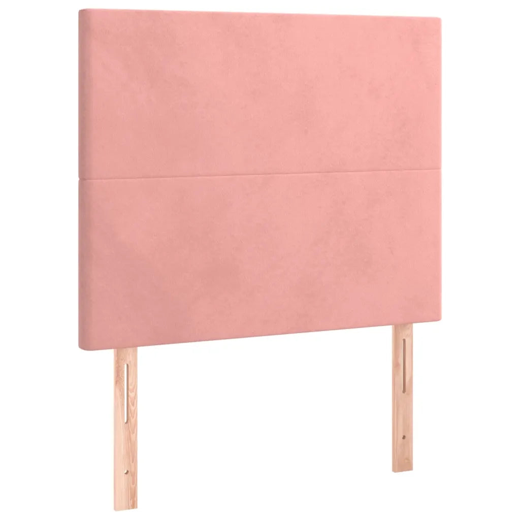 Testiera | Testata Rosa 100x5x118/128 cm Velluto