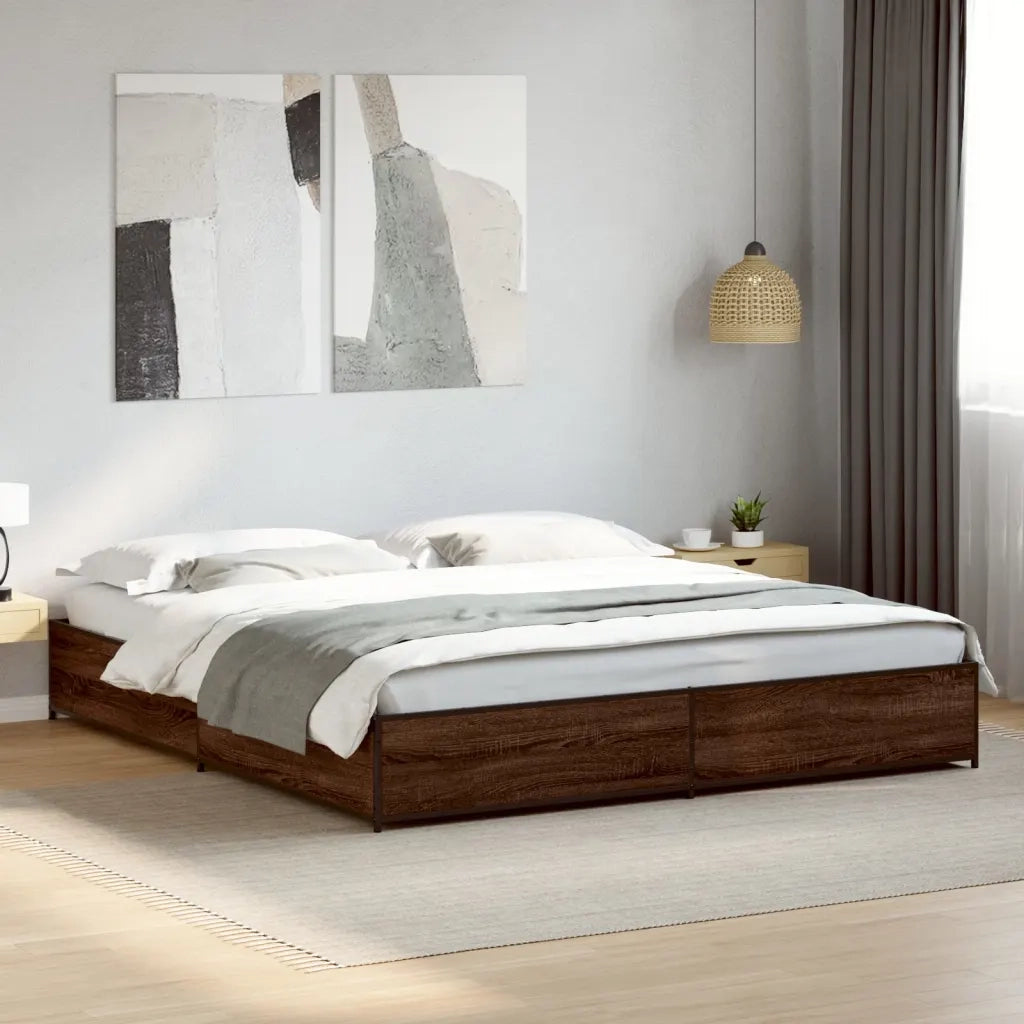 Giroletto Rovere Marrone 200x200cm in Legno Multistrato Metallo 3279826