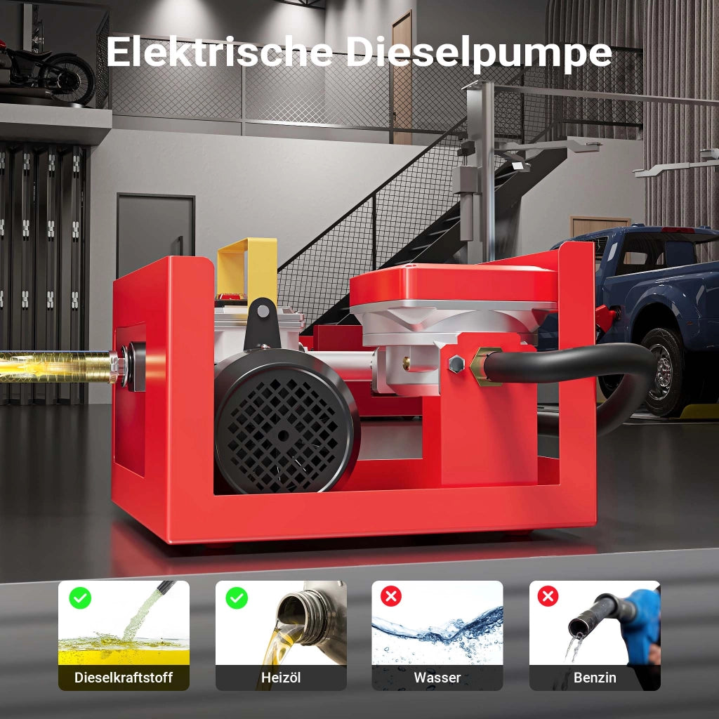 Mini distributore diesel gasolio con pompa autoadescante 230V 550W 60 l/min e pistola erogatrice