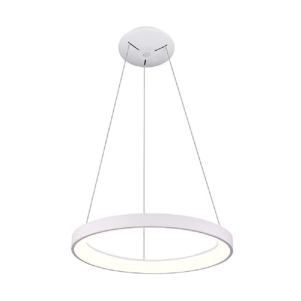 Trade Shop - Lampadario Pendente Led 42 W Cct Lampada Sospensione Circolare 58cm Luci Ufficio -