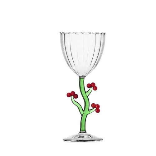 Calice con bacche gambo curvo botanica