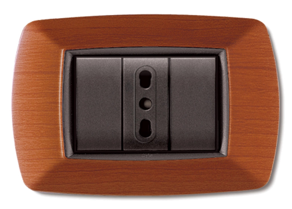PLACCA LIFE LIVING PLAST LEGNO CHIARO 3P- ELETTROCANALI- 10,0 pz