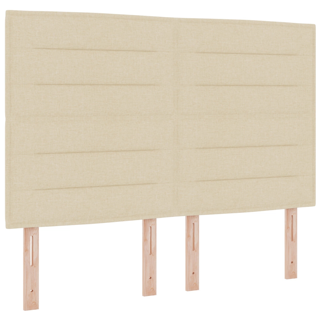Testata letto Design a LED Crema 72 cm Tessuto