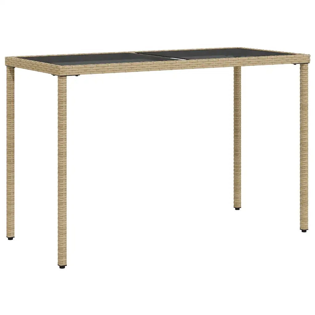Set Pranzo da Giardino 5 pz | Set Salotto da Giardino con Cuscini Beige Misto Polyrattan