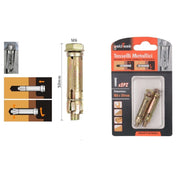 Trade Shop - Set 2 Pz Tasselli Metallici Tassello Bulloni M6 X 50mm Accessori Minuteria 91040 -
