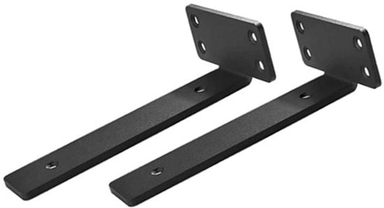Supporti per tavolo in metallo robusti - Forma L - Nero - 25cm - Materiale duraturo