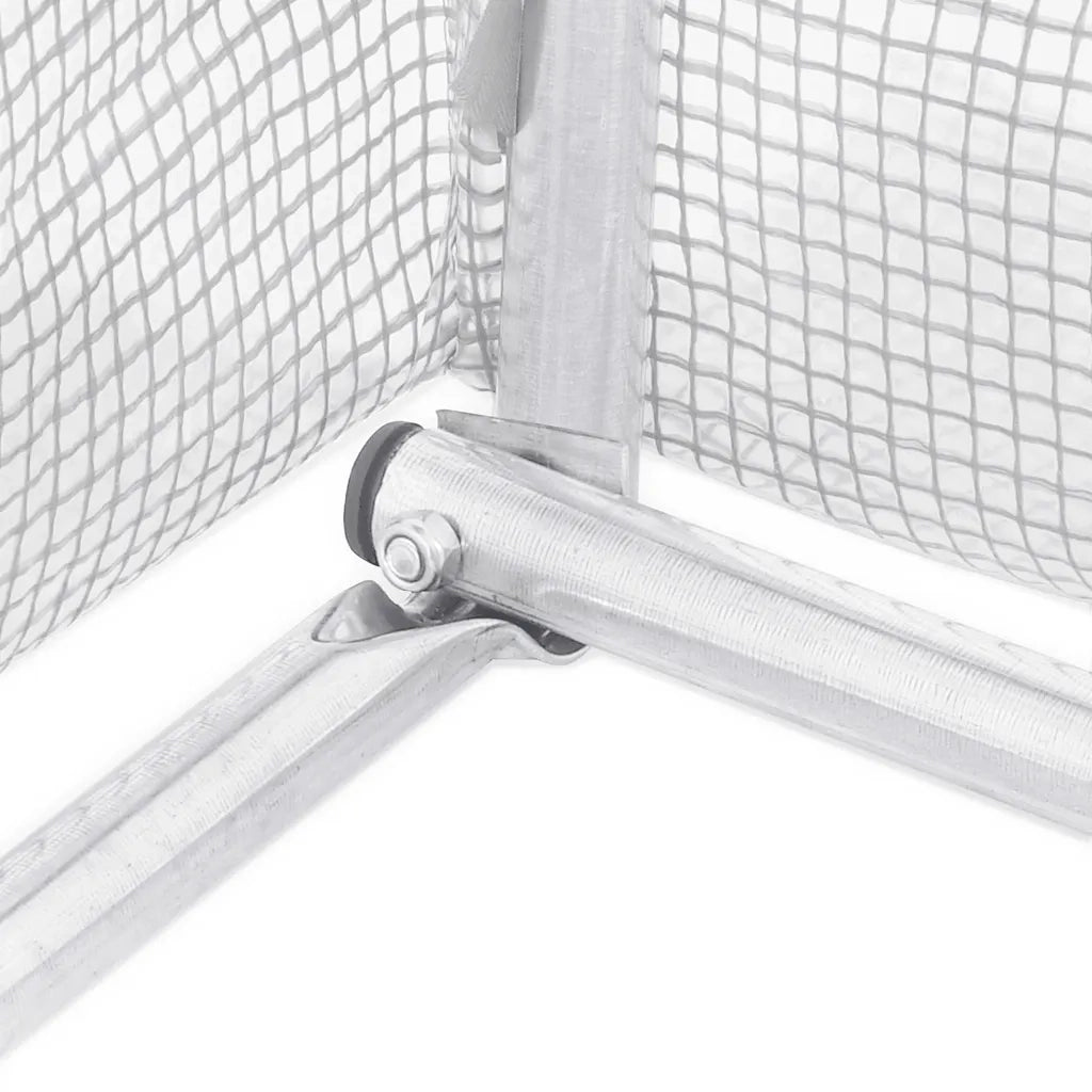 Serra con Telaio in Acciaio Bianco 120 mÂ² 24x5x2,3 m