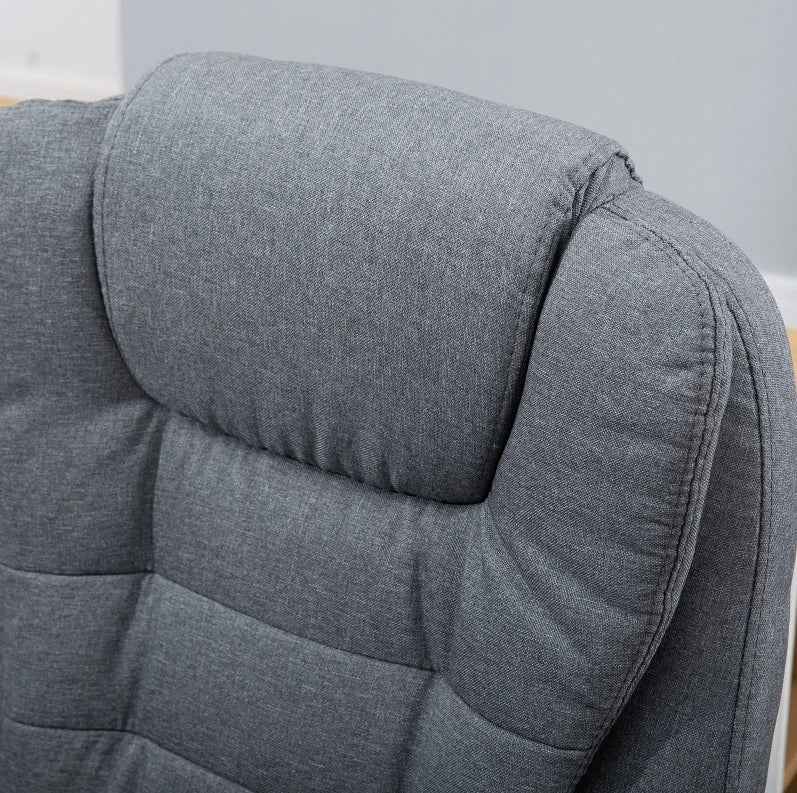 Poltrona da ufficio massaggiante ergonomica grigio scuro