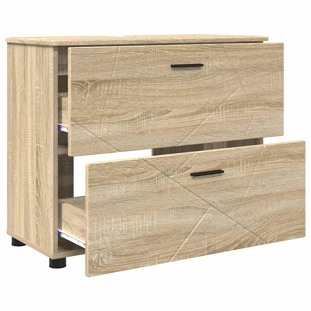 Mobile da Bagno con cassetto Rovere Sonoma 76,5 x 35 x 64 cm