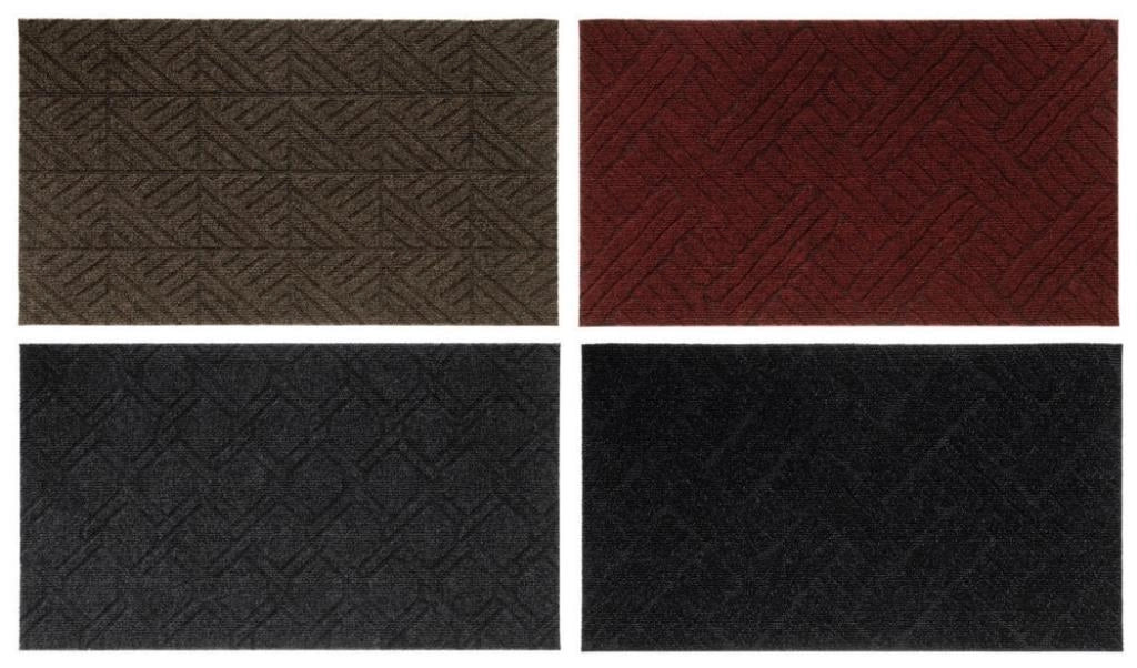 Zerbino Tappeto Brek in Moquette e Finta Gomma 40 x 70 cm 4 Colori