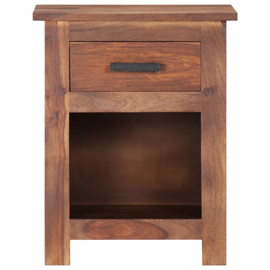 Comodino 40x30x50 cm in Legno Massello di Sheesham cod mxl 30691