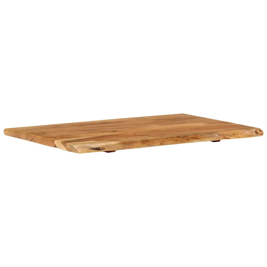 Piano per Vanità Bagno in Massello di Acacia 80x52x2,5 cm 286319