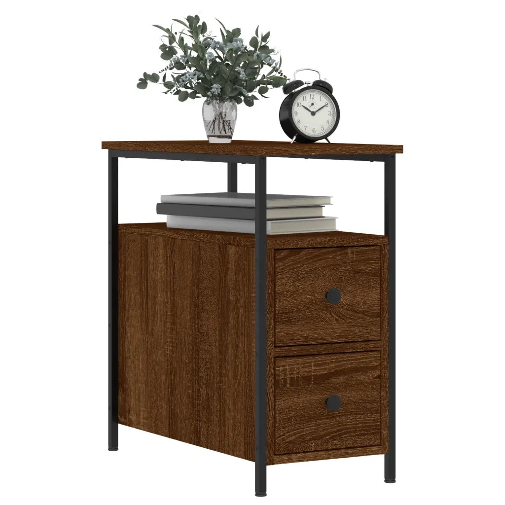 Comodini 2 pz Rovere Marrone 30x60x60 cm in Legno Multistratocod mxl 90025
