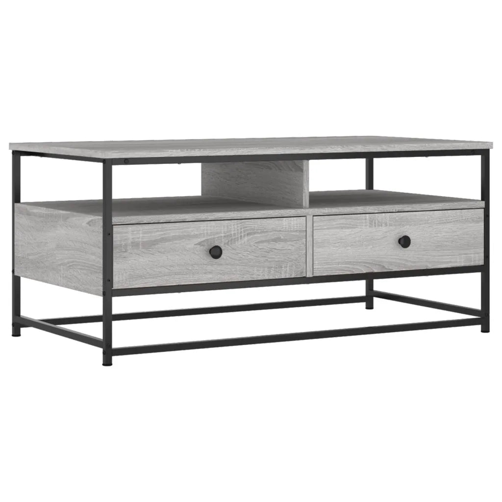Tavolino da Salotto Grigio Sonoma 100x51x45cm Legno Multistrato 835287