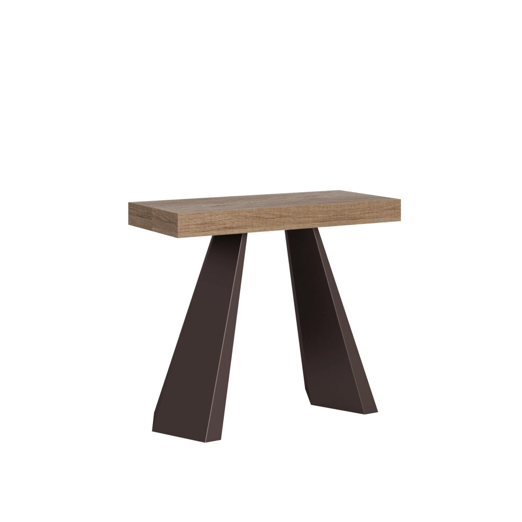Consolle allungabile 90x40/196 cm Diamante Small Premium Quercia Natura telaio Orso