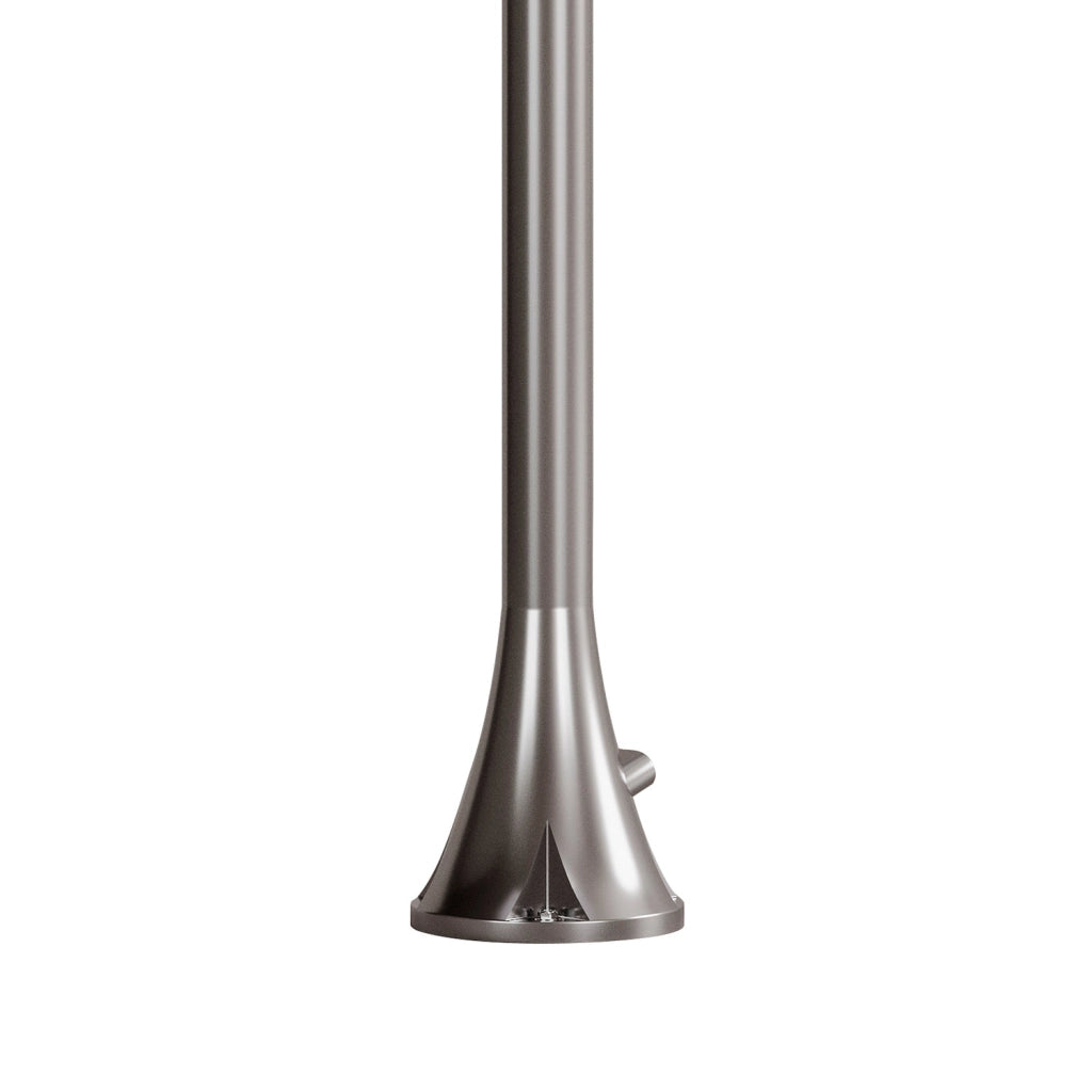 Sined Doccia Inox Luna Tmp Inox Doccia In Acciaio Inox Doppio Attacco Acqua Fredda Laterale o Inferiore Doccia Acqua Fredda Temporizzata Con Soffione e Miscelatore Tondo Inox