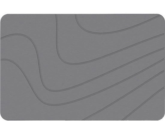Mat Antislip per Bagno - Antislip e assorbente - Grigio - 80x50cm