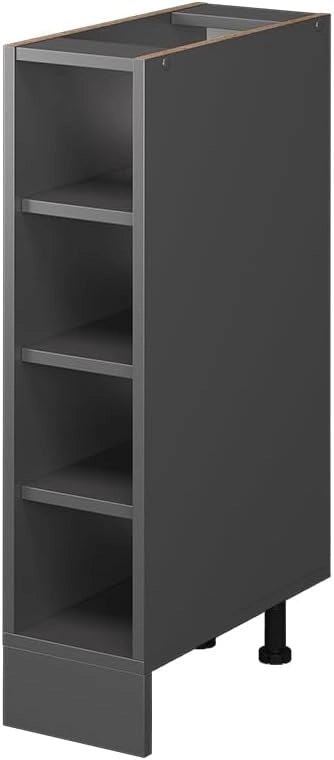 Scaffale da cucina R-Line, Antracite, 20 cm senza piano di lavoro, per la libera combinazione all'interno di sistemi cucina modulari