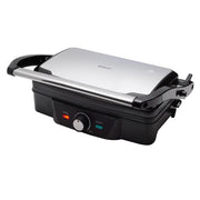 Piastra elettrica panini sandwich press grill, apertura 180°, piastre antiaderenti 28x17cm, 1600W cucina - SOGO