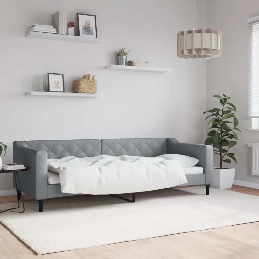 Letto da Giorno Grigio Chiaro 80x200 cm in Tessutocod mxl 81901