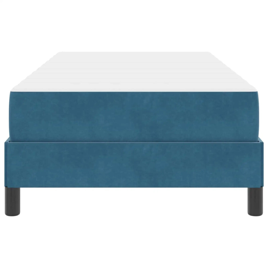 Letto a molle con materasso Blu Scuro 90 x 200 cm Tessuto 3398669