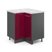 Vicco Mobile ad angolo cucina Rosso lucido 75.6 cm PL Marmo