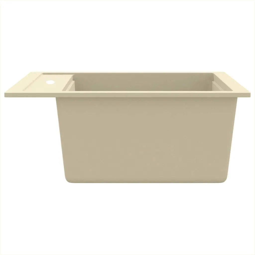 Lavello da Cucina in Granito Vasca Singola Beige CFW8349295