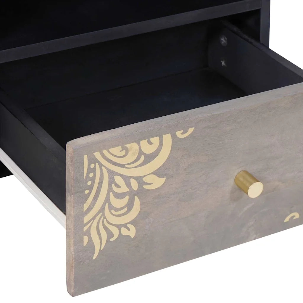 Tavolino da salotto con cassetto Grigio 80 x 54 x 40 cm 4018785