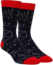 Calze per uomo con disegni matematici e alta caviglia. Realizzati in cotone - Ideali per lo sport e le attività all'aperto.