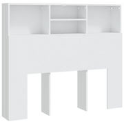 Testiera con Contenitore-Testata del letto Bianco 120x19x103,5 cm