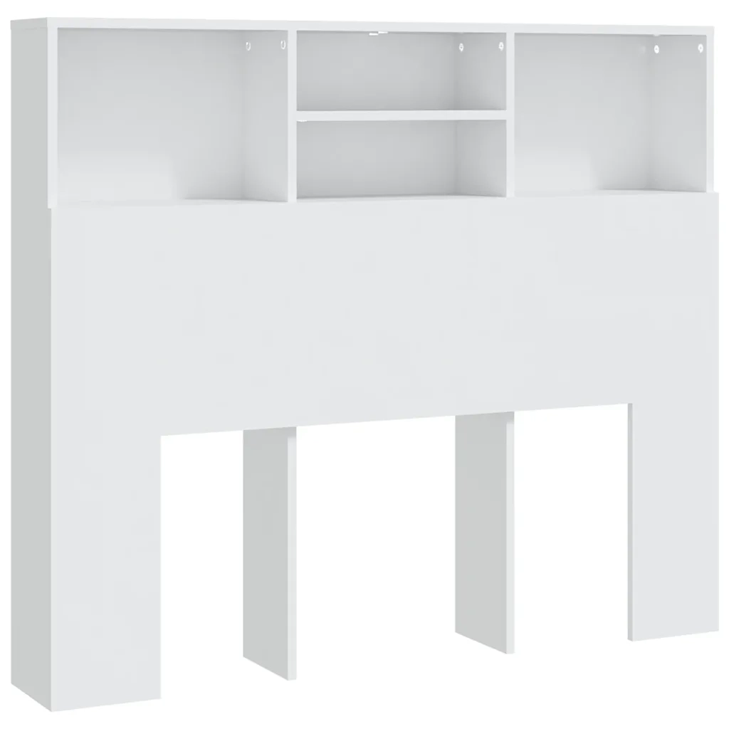 Testiera con Contenitore-Testata del letto Bianco 120x19x103,5 cm