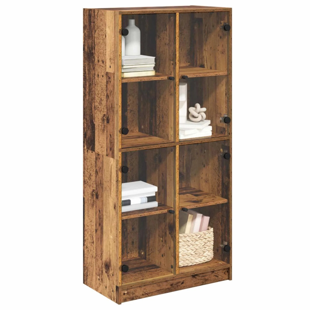 Credenza | Madia | Buffet da pranzo | Armadio da pranzo Legno vecchio 68 x 37 x 142 cm Legno multistrato