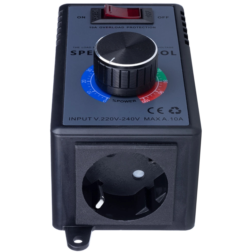 Regolatore di Tensione 4000W – Controllo Preciso 0-240V AC | Display Tensione, Interruttore On/Off