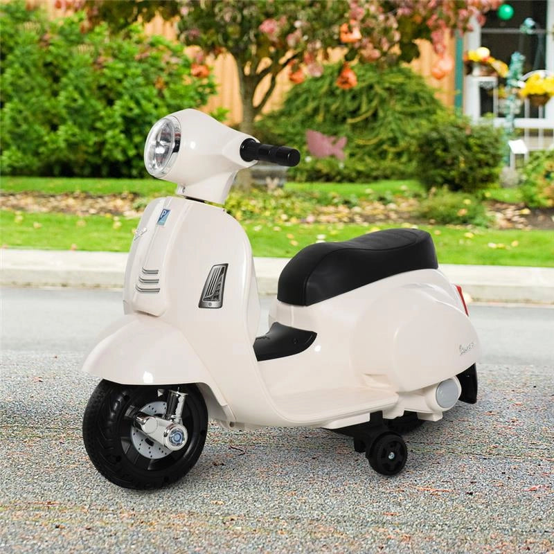 MOTO ELETTRICA VESPA PER BAMBINI 18-36 MESI BIANCA