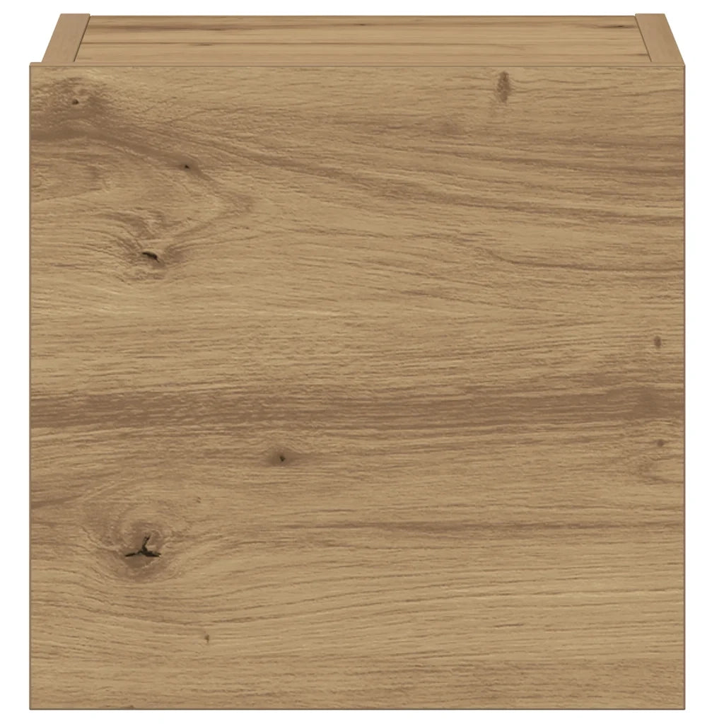 Mobili TV a Parete 5 pz | Armadietto TV | Mobile Porta TV Rovere Artigianale in Legno Multistrato