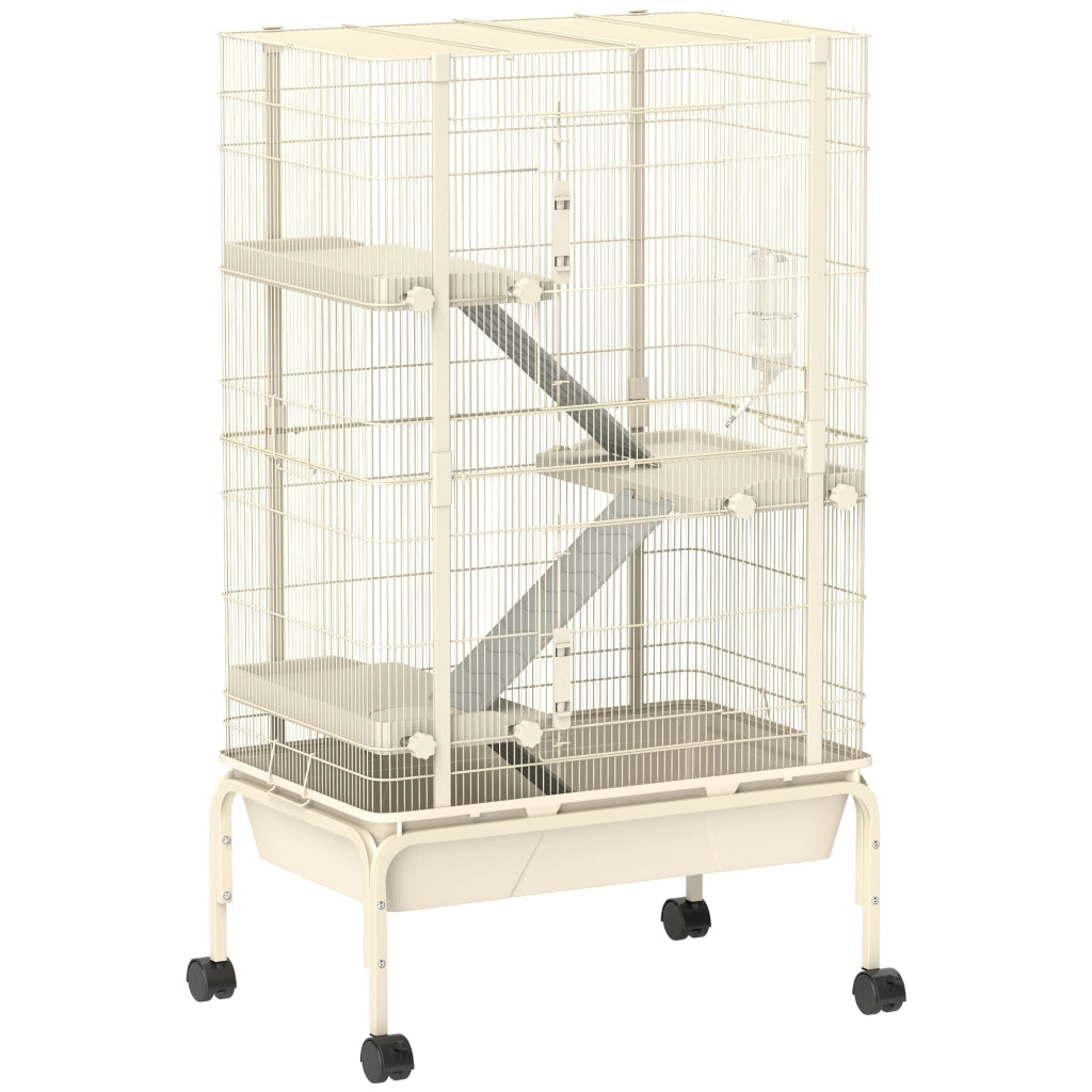 Gabbia per Animali Domestici 4 Livelli ¨C Zephmum ¨C 88x48x150 cm