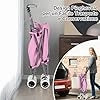 Carrello Spesa Pieghevole con Ruote, Carrello Portaspesa con Fodera in Tessuto Oxford Rimovibile e Impermeabile, 90L, Capacità di peso 55 kg (Rosa)