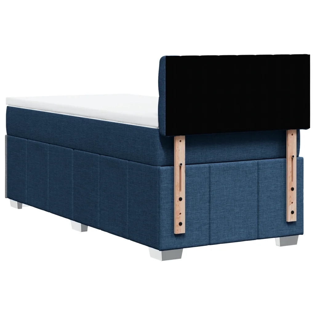 Giroletto a Molle con Materasso Blu 90x200 cm inTessuto