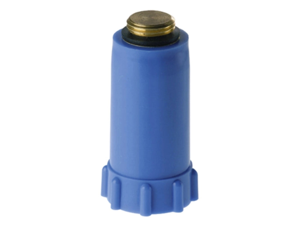 Tappo di collaudo impianti blu ottone