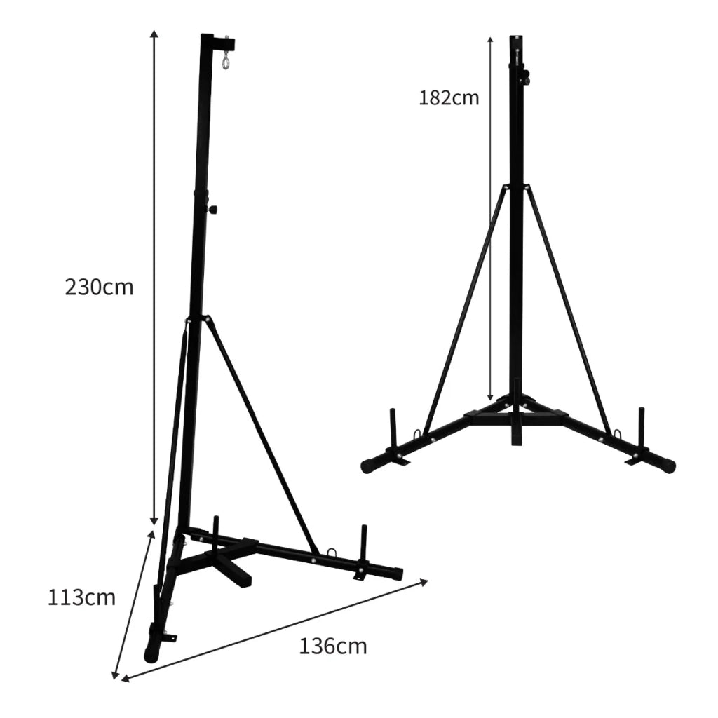 Supporto pieghevole per sacco da boxe 68 kg Telaio indipendente 230cm Boxing Resistente