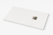 Piatto doccia Ardesia extra piatto 75X75 cm colore Bianco RAL 9003 griglia in Acciaio
