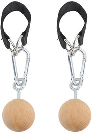 Barra di Sollevamento - Palle in Legno - Resistente allo Shock - Accessorio Fitness - Manubrio Regolabile - Cintura in Acciaio Inossidabile - Ideale per il Fitness a Casa - Allenatore di Fitness