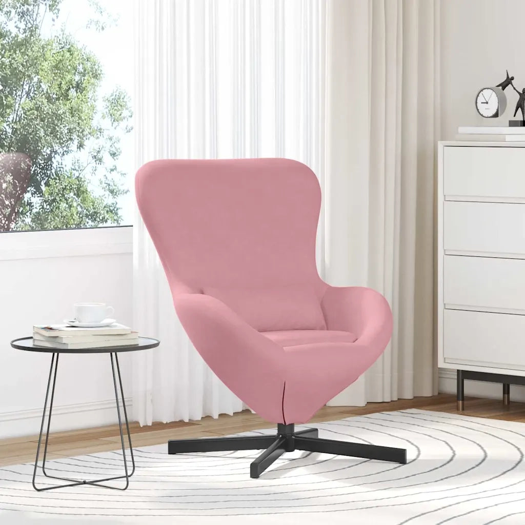 Poltrona uovo Rosa 63 x 73 x 90 cm Velluto 42002760