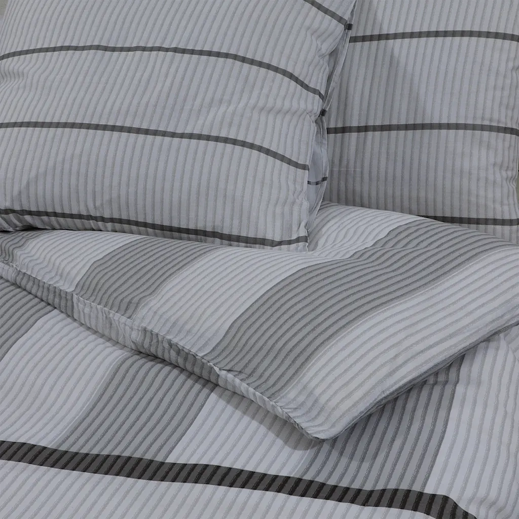 Set Copripiumino Grigio 135x200 cm in Cotone CFW6680187