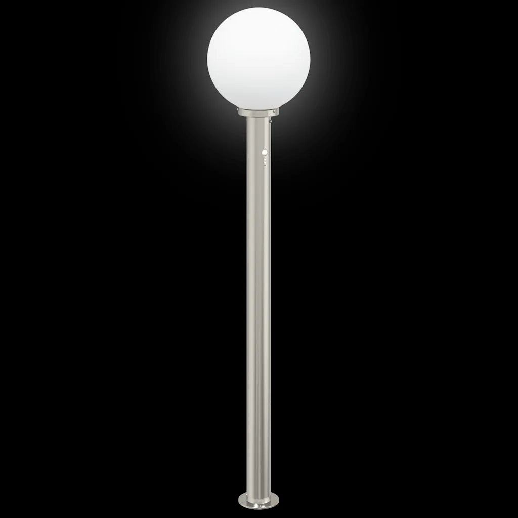 Lampioni a dissuasore con sensore 3 pz 120 cm Acciaio Inox IP44 4006102