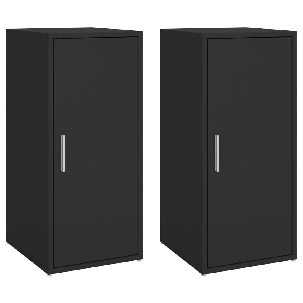 Scarpiere mobiletto portascarpe mobile per ingresso corridoio soggiorno set da 2 32 x 35 x 70 cm truciolato nero 02_0022135